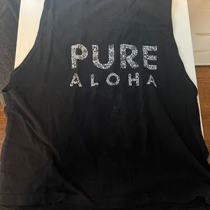 Pure Barre Pure Aloha cropped tank